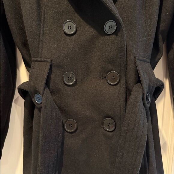 JOUJOU Double Breasted Long Sleeve Winter Pea Coat Jacket Size XL - Picture 3 of 11